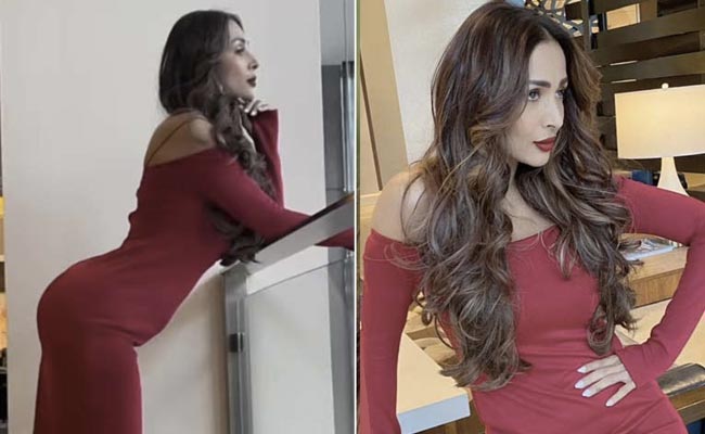 Malaika Arora In A Red Dress Could Put A Bouquet Of Red Roses To Shame