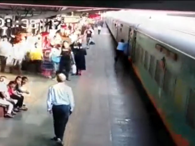 Man Dragged While Getting Off Moving Train In Shocking Video