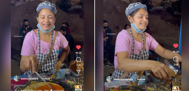 Watch: Jamnagar Singer Who Lost Her Income In Pandemic Now Sells Delicious Frankies On Roadside