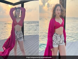 Tamannaah Bhatia's Colour Pop Look Is Perfectly Beach Chic To Watch The Sun Go Down In Maldives Tamannaah Bhatia's Colour Pop Look Is Perfectly Beach Chic To Watch The Sun Go Down In Maldives