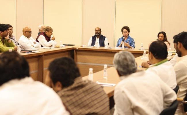 Priyanka Gandhi Holds Postmortem Of Congress's UP Collapse