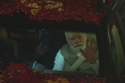 PM Modi's Mega Roadshow In Varanasi PM Modi's Mega Roadshow In Varanasi