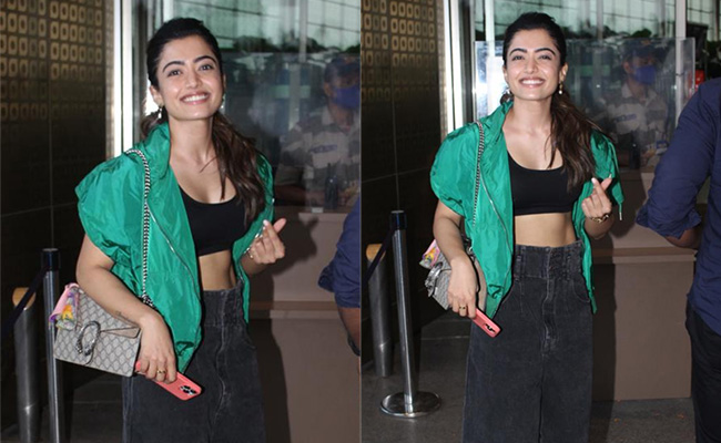 Rashmika Mandanna Is All Smiles At The Airport Thanks To Her Chic Travel Style