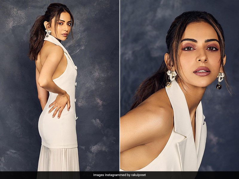 Rakul Preet Singh's White Halter Neck Dress Is Summer Perfect