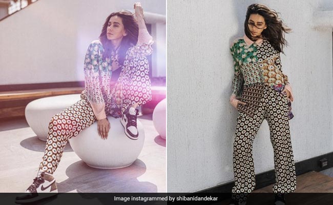 Shibani Dandekar Looks Summer Ready In A Chic Printed Co-Ord Set
