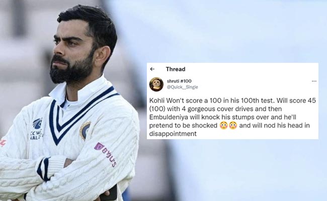 मैच से पहले हुई भविष्यवाणी, विराट 45 रन पर एम्बुलदेनिया का शिकार बनेंगे, सहवाग भी हैरत में