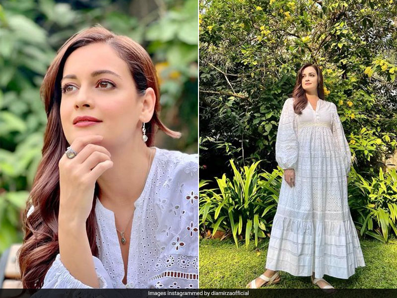 The Season For Breezy White Maxis Is Here. Dia Mirza Leads The Way