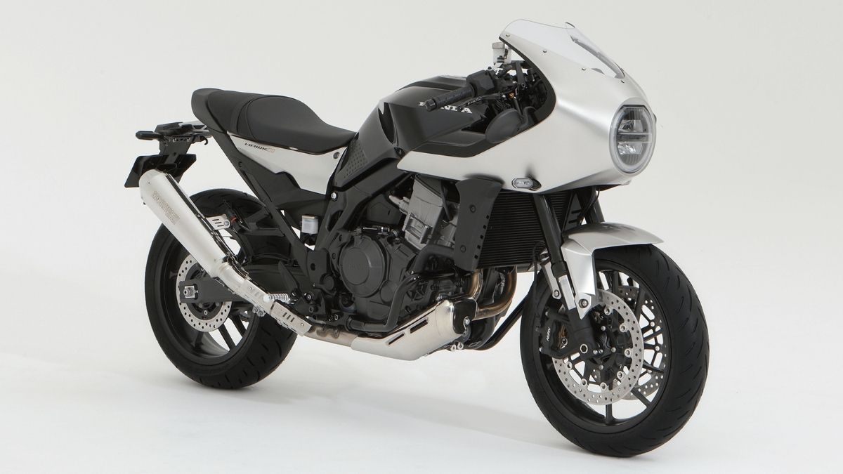 Honda Hawk 11 Cafe Racer Based On Africa Twin Debuts In Japan