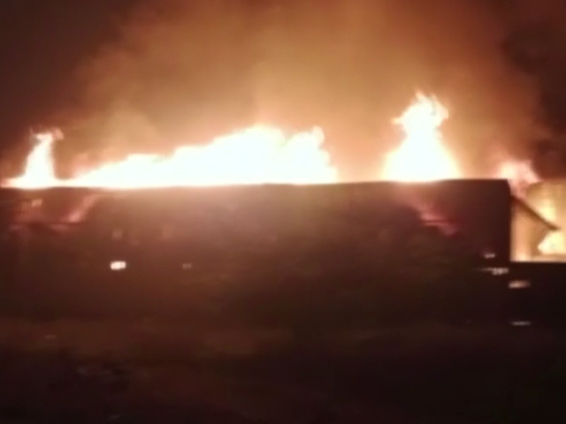 Massive Fire Breaks Out At Factory In UP's Greater Noida