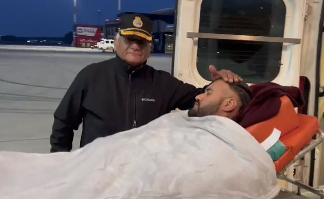 Watch: Minister VK Singh Assures Injured Indian Student Before Evacuation