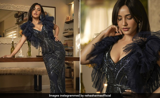 In A Sequin Dress With Dramatic Sleeves, Neha Sharma Is Getting Us In The Party Mood