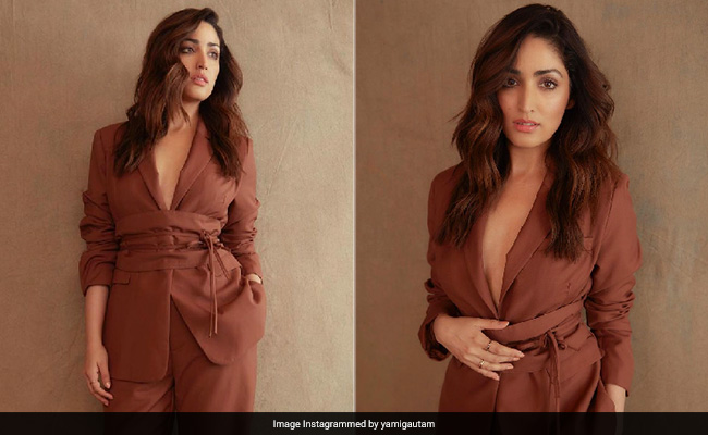 Yami Gautam Shows Us Who Is Boss In Her Gorgeous Brown Wide Fit Pantsuit
