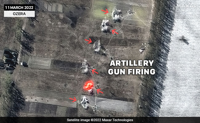 Latest Satellite Pics Show Russia Firing Towards Civilian Areas In Kyiv