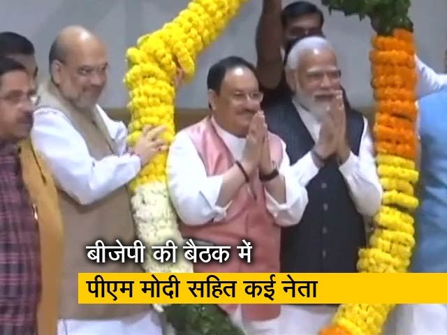 चार राज्यों में बीजेपी की सरकारों के गठन को लेकर प्रधानमंत्री आवास में बैठक