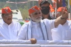 PM Modi's Grand Roadshow In Gujarat After BJP's Stupendous Election Wins PM Modi's Grand Roadshow In Gujarat After BJP's Stupendous Election Wins