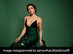 Samantha Ruth Prabhu        ,           | Samantha Ruth Prabhu looks stunning in her green  gown, see photos