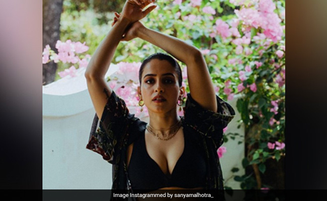 It Is Tough To Take Our Eyes Off The Gorgeous Sanya Malhotra In Her Black Swimsuit It Is Tough To Take Our Eyes Off The Gorgeous Sanya Malhotra In Her Black Swimsuit