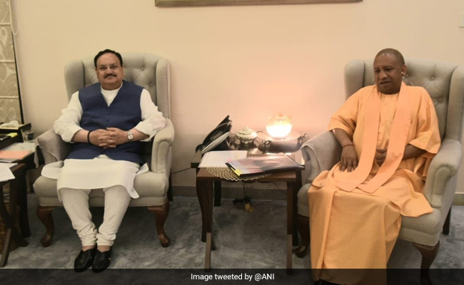 Yogi Adityanath Meets BJP Chief To Finalise UP Ministry Probables