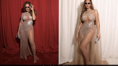 beyonce sheer mesh dress From Gaurav Gupta to Loewe, the designers behind Beyonc's Renaissance looks