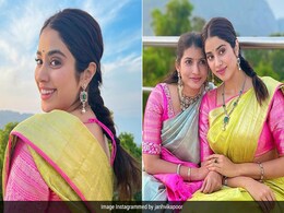 Janhvi Kapoor's Birthday Outfit Was A Stunning Brocade <i>Saree</i> In Tirupati Janhvi Kapoor's Birthday Outfit Was A Stunning Brocade <i>Saree</i> In Tirupati