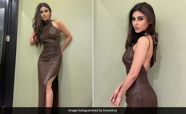 Mouni Roy Is A Sight To Behold In A Beautiful Brown Dress