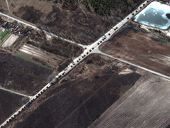 Russian Troops In 40-Mile Convoy Could Die In Tanks From Cold: Report