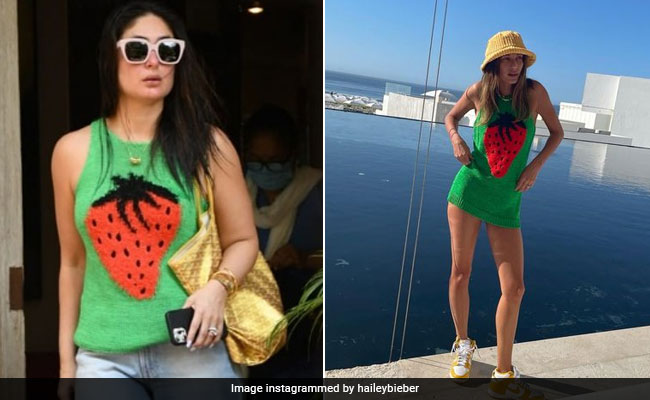 Fashion Face Off: करीना कपूर या जस्टिन बीबर की पत्नी हेली बीबर, किसने पहना स्ट्रॉबेरी टॉप बेहतर  Fashion Face Off: करीना कपूर या जस्टिन बीबर की पत्नी हेली बीबर, किसने पहना स्ट्रॉबेरी टॉप बेहतर