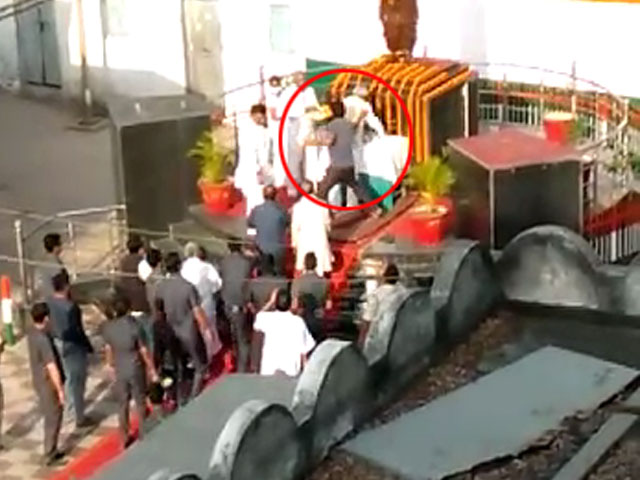 On Camera, Nitish Kumar Attacked By Man During Function At Hometown