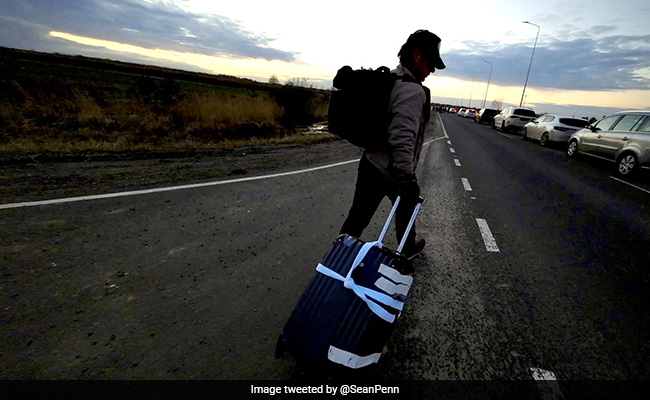 Hollywood Star Sean Penn Flees Ukraine On Foot: "Miles To Polish Border"