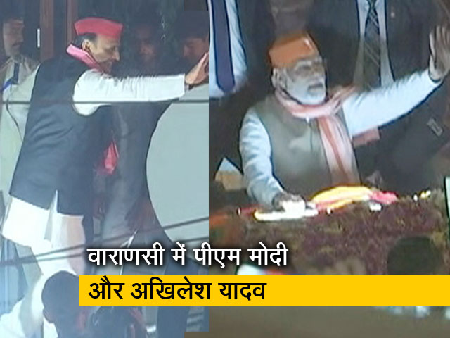 वाराणसी में पीएम मोदी और अखिलेश यादव का रोड शो, किसका पलड़ा होगा भारी?