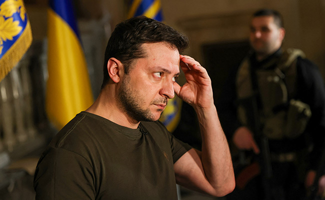 "Just Stop The Bombing": Ukraine President To Russia On Future Of Talks