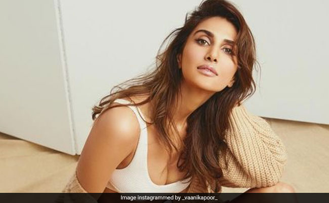 Vaani Kapoor Makes Neutrals Look Fantastic In Her White Crop Top, Shorts And Tan Sweater