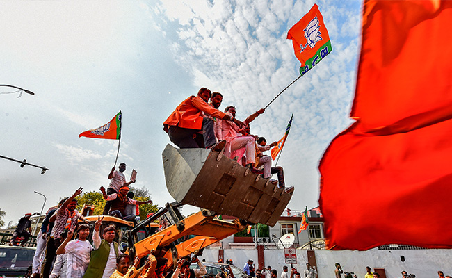 Craze For Bulldozer Tattoos In UP After BJP's Massive Win