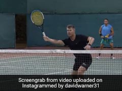 Watch: Warner, Smith Seen Playing Tennis Ahead Of 2nd Pakistan Test