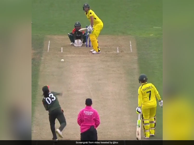 Watch: Salma Khatun's "Ripper" To Dismiss Meg Lanning In Women's World Cup Match