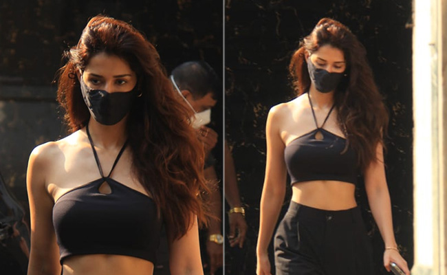 We'd Totally Ditch The Classic Black Dress For Disha Patani's Chic Take On The All-Black Look