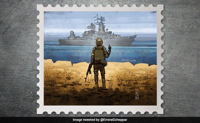 "Russian Warship, Go F*** Yourself": Ukraine Unveils New Postage Stamp