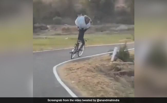 "Built In Gyroscope In Body": Anand Mahindra Posts Video Of "Human Segway"