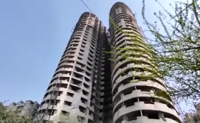 In Photos: Noida Supertech Twin Towers Reduced To Rubble
