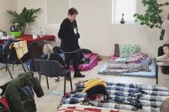 Hundreds Of Displaced Ukrainians Take Shelter Near Lviv Hundreds Of Displaced Ukrainians Take Shelter Near Lviv