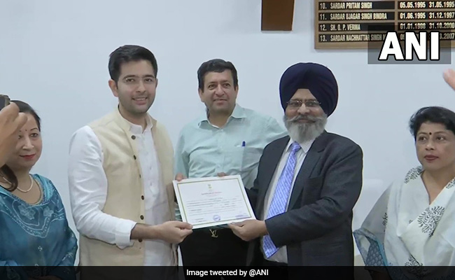 Raghav Chadha Officially Elected To Rajya Sabha As MP