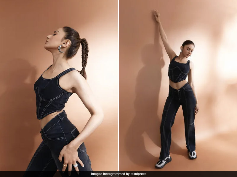 Rakul Preet Singh In Denim Athleisure Channels Boss Lady Vibes