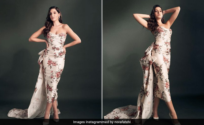 Nora Fatehi Blooms Just In Time For Spring In A Fabulous Floral Dress