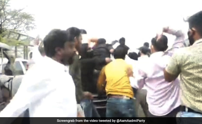 "BJP Party Of Hooligans": AAP's Charge On Satyendra Jain's Convoy Attack
