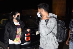 Katrina Kaif And Vicky Kaushal Walk Hand-In-Hand At Airport Katrina Kaif And Vicky Kaushal Walk Hand-In-Hand At Airport
