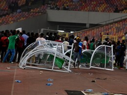 Watch: Fans Riot After Nigeria Miss World Cup Berth, Tear Gas Fired Watch: Fans Riot After Nigeria Miss World Cup Berth, Tear Gas Fired