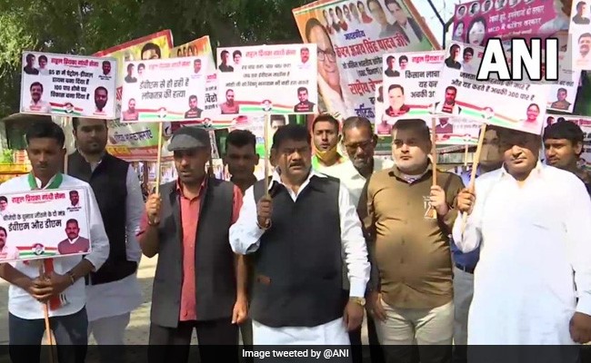 Assembly Elections 2022: Congress Stages Protest As Party Trailing In All 5 States