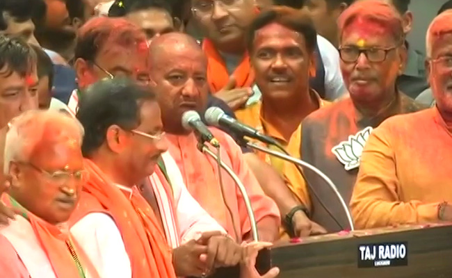 Yogi Adityanath Delivers Big UP Win, BJP Keeps "Early Holi" Promise