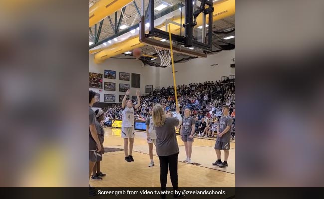 Viral Video: Silent Crowd Goes Wild As Visually Impaired Student Scores In Basketball Game