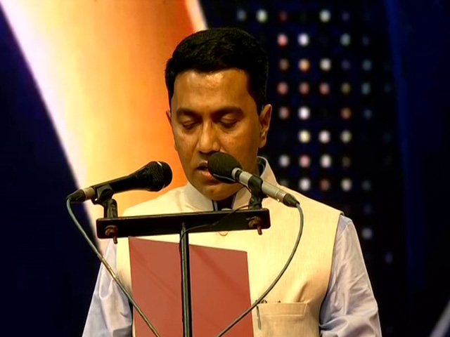 Pramod Sawant Takes Oath As Goa Chief Minister For 2nd Consecutive Term